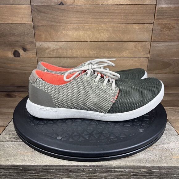 Merrill Womens Size 7 Freewheel Mesh Lace up Vetiver Shoes Gray - Picture 1 of 10